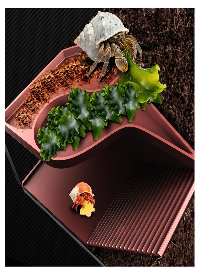 UNISOLODECHO Hermit Crab Hideout with Climbing Tunnel | Hermit Crab Climbing Toys| Hermit Crab Water Tank Accessories |Hermit Crab Habitat, Also Suitable for Sea Turtles, Lizards and Tarantulas - Image 1